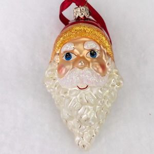 Christopher Radko TWO'S COMPANY Glass Ornament Christmas Santa EXC